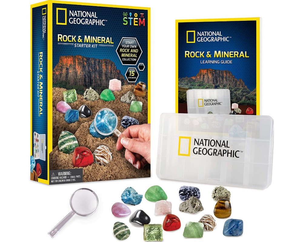 Образовательный коллекционный набор камней и минералов Rocks and Minerals  National Geographic