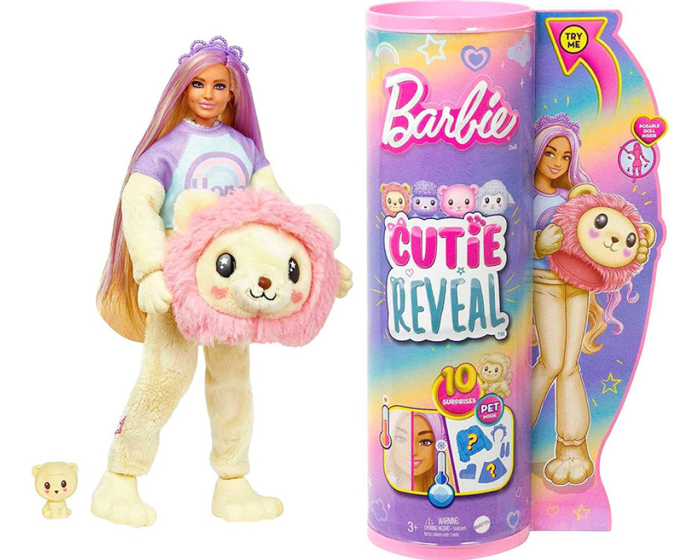 Кукла Барби Barbie Cutie Reveal 5 series Lion (Костюм Льва)