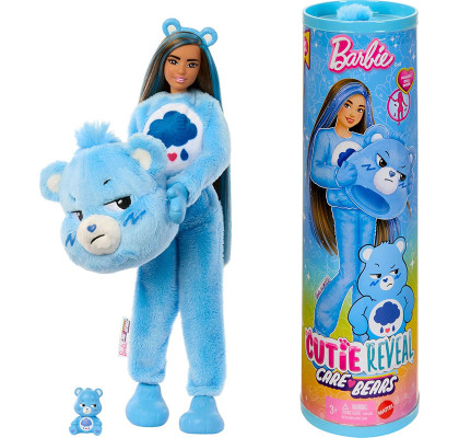 Кукла Barbie Cutie Reveal Care Bears Grumpy Bear Милашка-проявляшка мишка голубой Ворчун