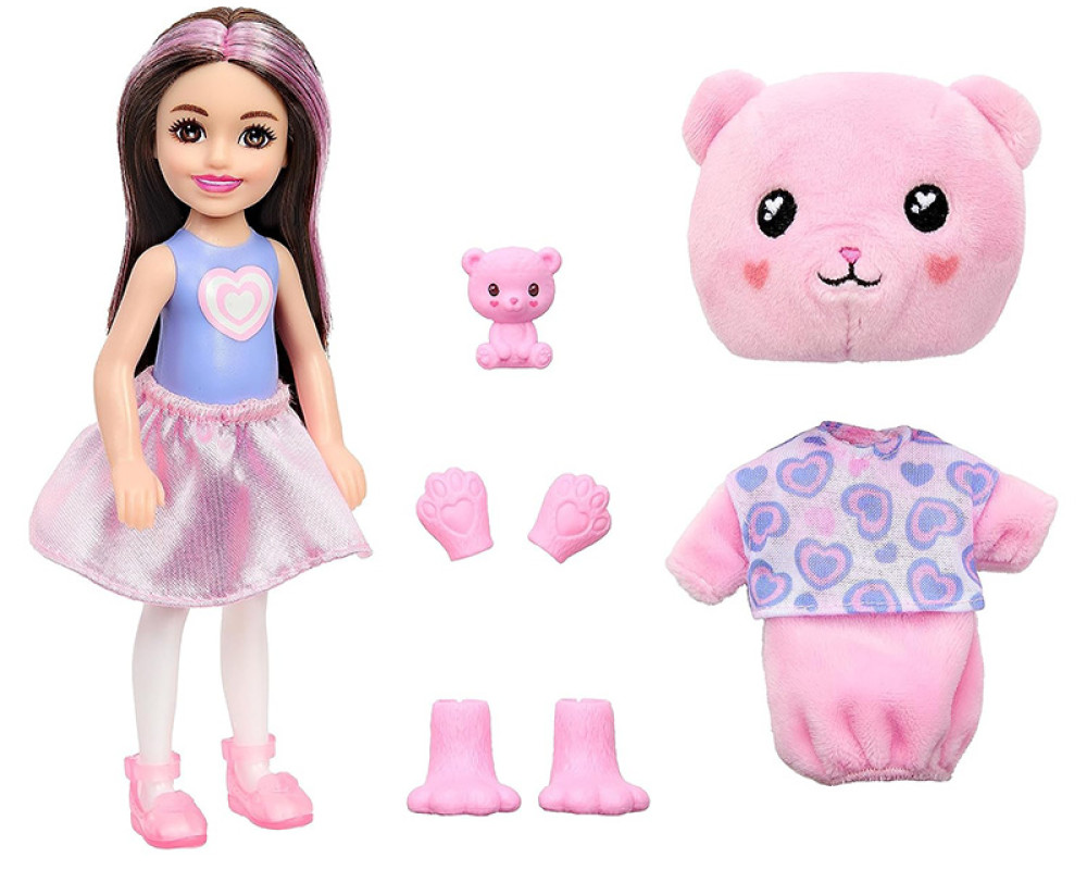 Кукла Барби Челси Barbie Cutie Reveal Chelsea Teddy Bear (Костюм Плюшевый мишка)
