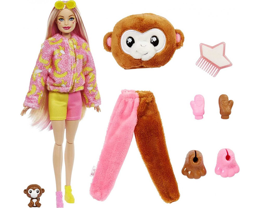 Кукла Барби Barbie Cutie Reveal Jungle Monkey (Костюм Обезьяны)