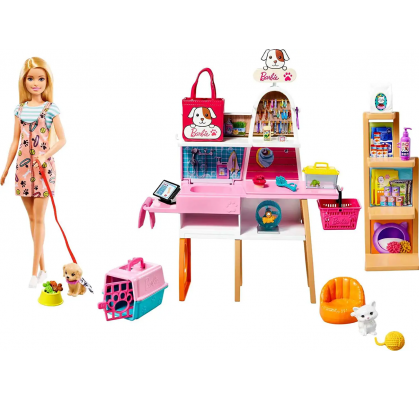 Игровой Набор Барби и комната домашних животных Barbie and Pet Boutique