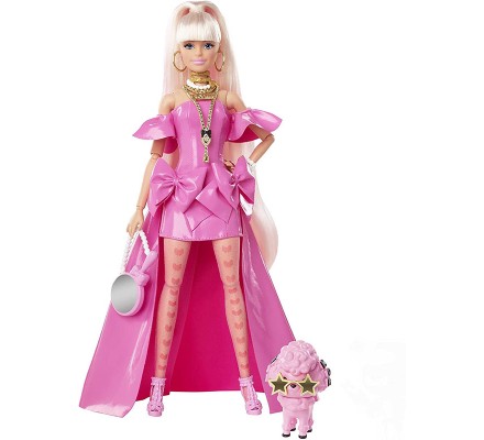 Кукла Барби с питомцем Barbie Extra Fancy in Pink Gown Щенок