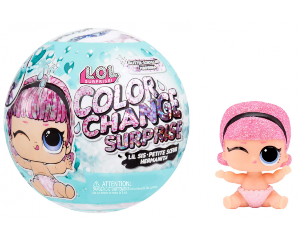Сюрприз в шарике LOL Surprise Glitter Color Change Lil Sis