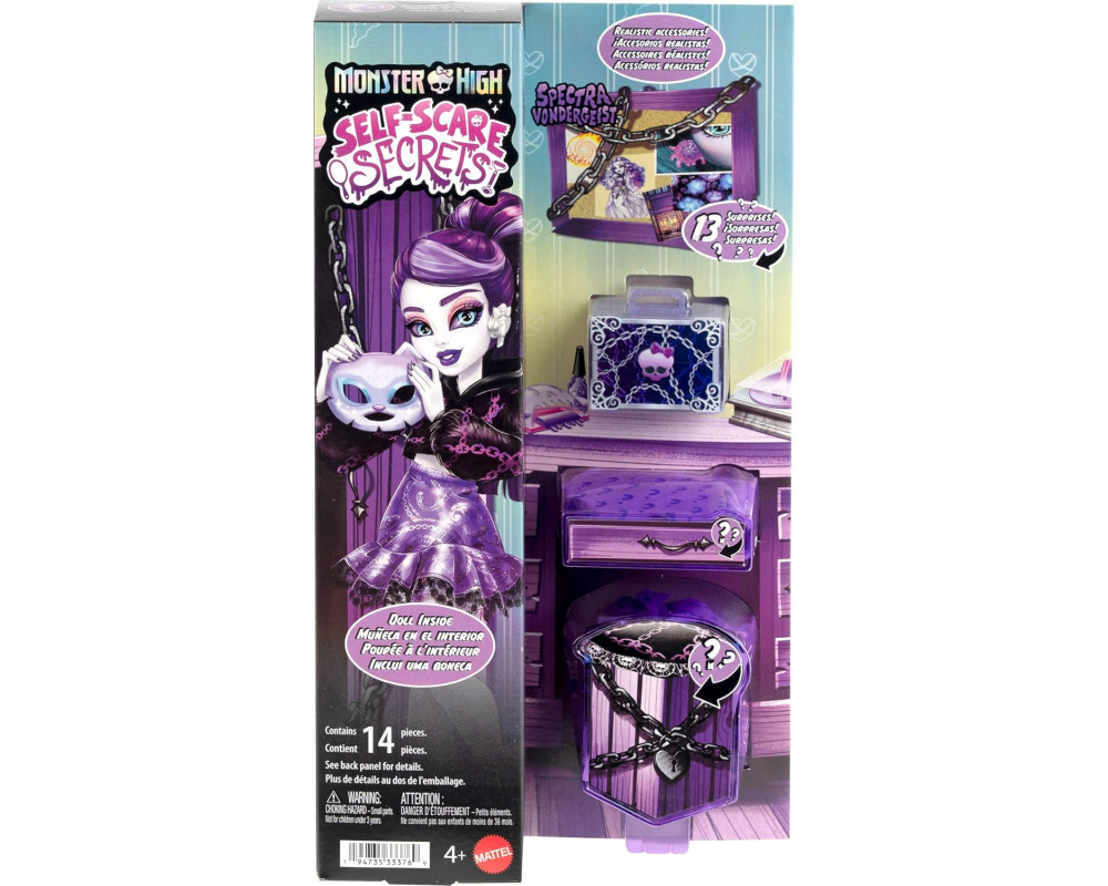 Кукла Monster High Self-Scare Secrets Spectra секрет Спектра Кукла Monster High Self-Scare Secrets Spectra секрет Спектра