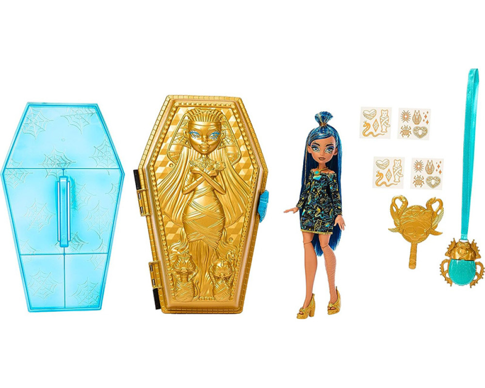 Кукла Monster High Cleo De Nile игровой набор Golden Glam Case