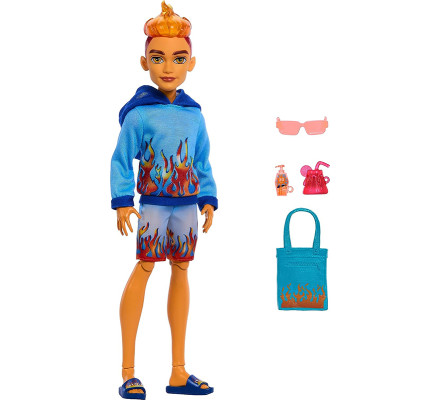 Пляжная кукла Хит Бёрнс с острова Адисе Monster High Heath Burns
