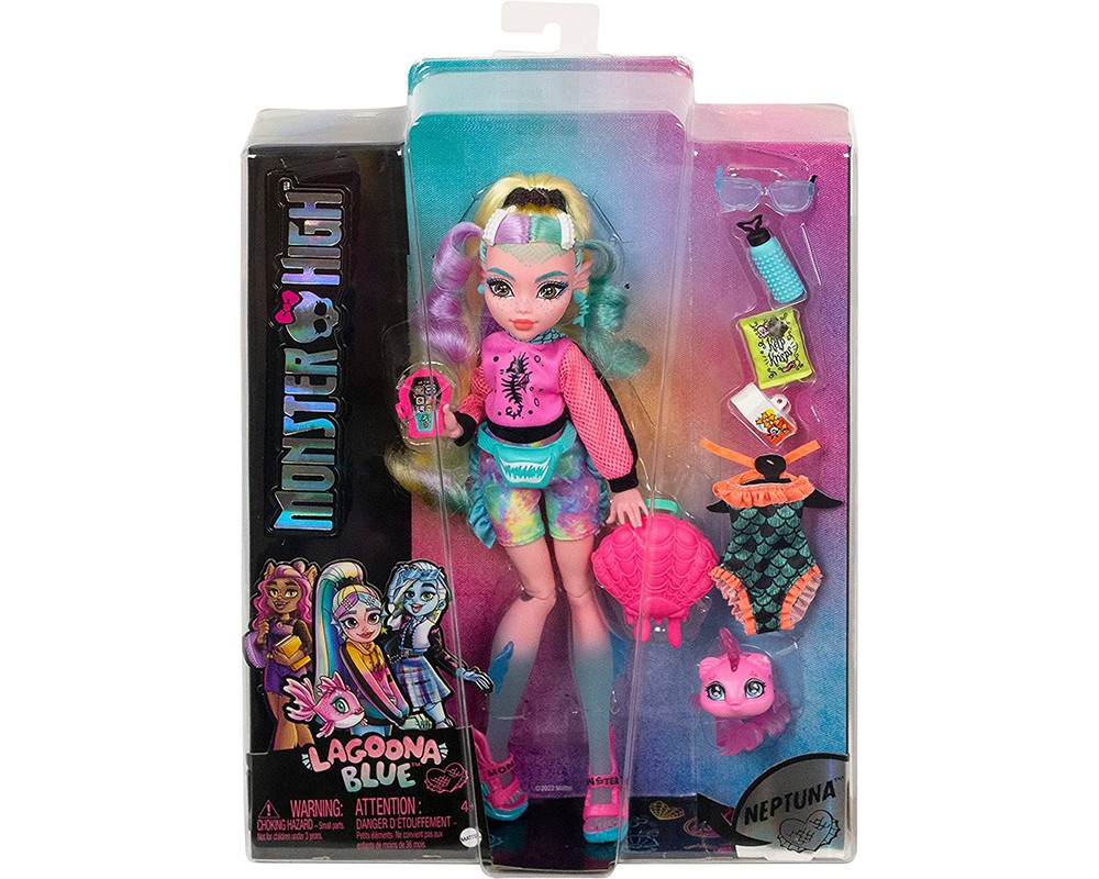 Кукла Monster High Лагуна Блю с питомцем-пираньей Lagoona Blue