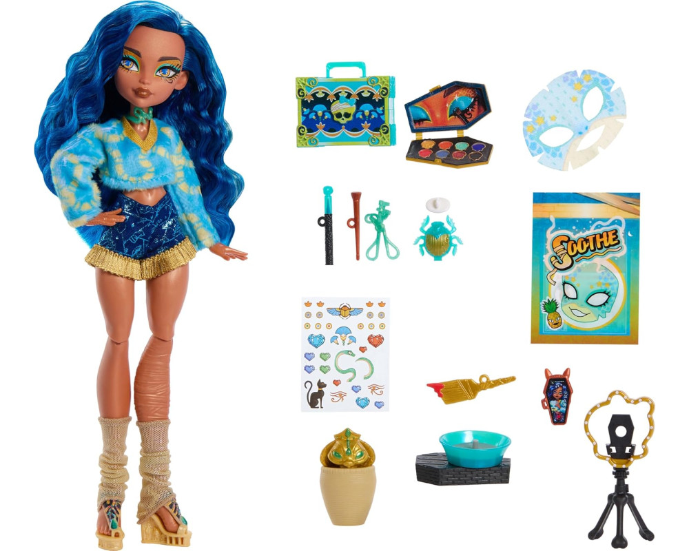 Кукла Monster High Self-Scare Secrets Cleo De Nile секрет Клео Кукла Monster High Self-Scare Secrets Cleo De Nile секрет Клео