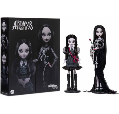 Monster High Skullector Addams Family Morticia and Wednesday Семейка Аддамс Мортиша и Уэнсдей