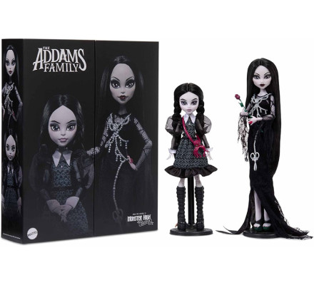 Monster High Skullector Addams Family Morticia and Wednesday Семейка Аддамс Мортиша и Уэнсдей