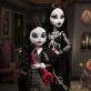 Monster High Skullector Addams Family Morticia and Wednesday Семейка Аддамс Мортиша и Уэнсдей