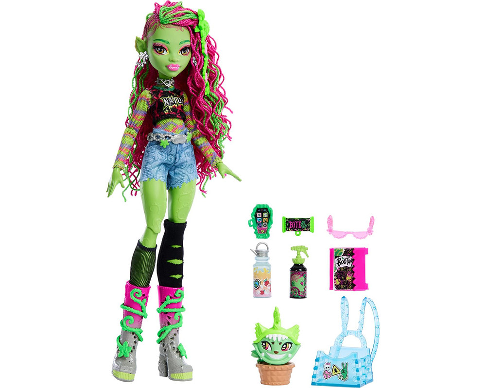Кукла Monster High базовая Венера МакФлайтрап с питомцем