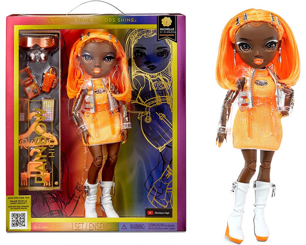 Кукла Rainbow High Michelle Orange 5 series Мишель