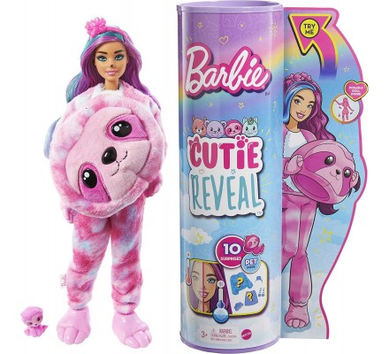 Кукла Barbie Cutie Reveal Fantasy Series Sloth (Костюм Ленивца)