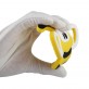 Силиконовый грызунок-прорезыватель для зубов с держателем на клипсе / Пчёлка жёлтая