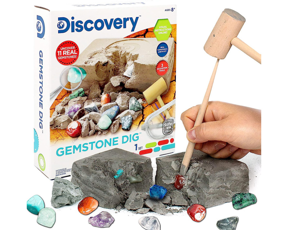 Научный набор Набор для раскопок камней Gemstone Dig Discovery