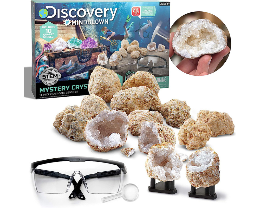 Научный набор Поиск Жеод (10 шт) Mystery Crystals Geode 10 Discovery