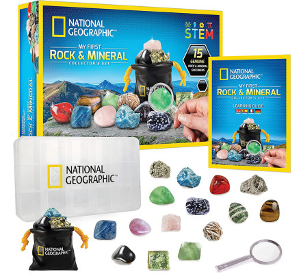 Образовательный коллекционный набор камней и минералов 2 Rocks and Minerals National Geographic