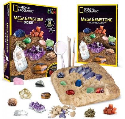 Научный набор Набор для раскопок камней Mega Gemstone Dig Kit