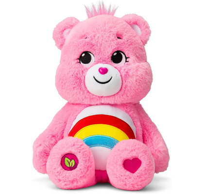 Большой плюшевый мишка Care Bears Cheer Bear розовый 35 см