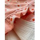Муслиновый плед детский «Ромашки на розовом», размер 110*130 см.